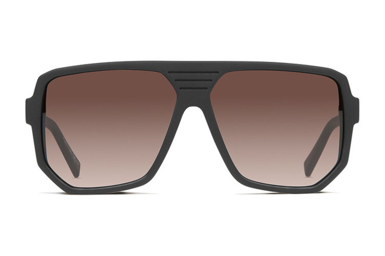 VonZipper VonZipper Roller | Black Satin / Brown Gradient