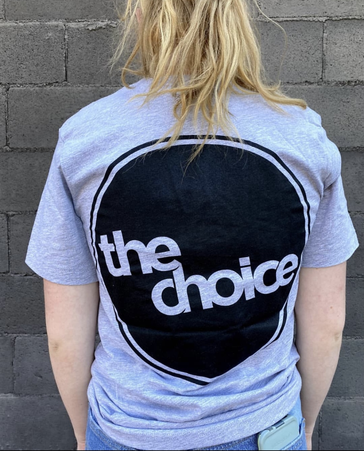 The Choice Shop The Choice Shop Circle Logo T-Shirt | Athletic Grey