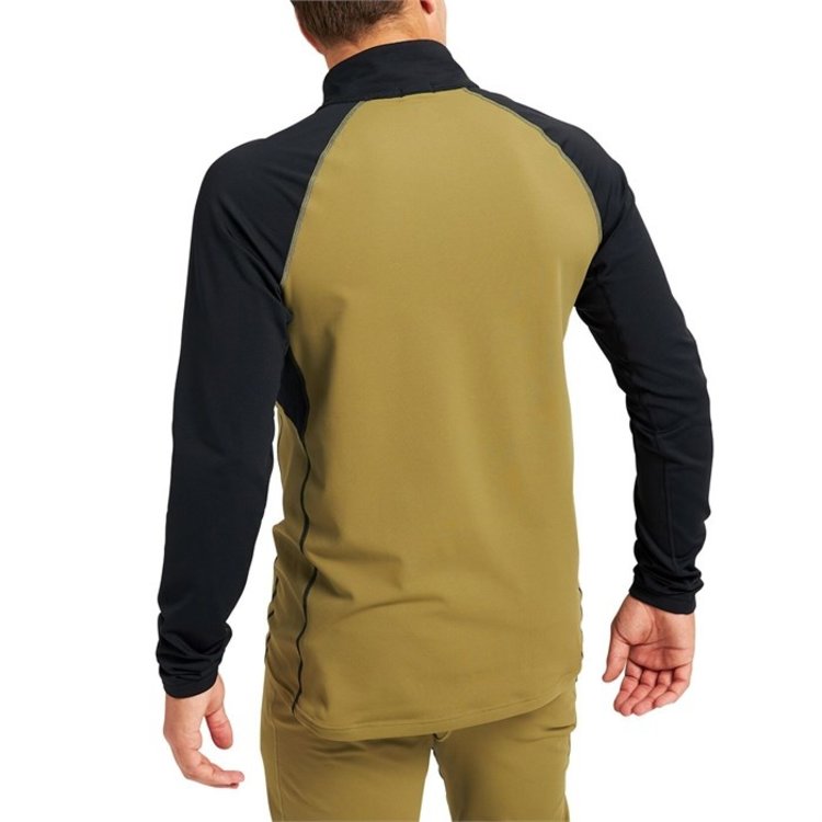 Burton Men's Heavyweight X Base Layer Quarter-Zip | Martini Olive / True Black