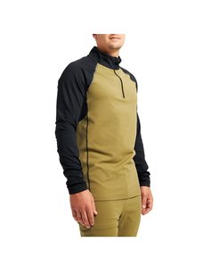 Burton Men's Heavyweight X Base Layer Quarter-Zip | Martini Olive / True Black