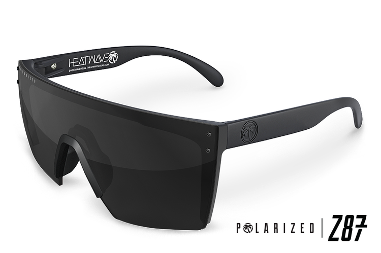 Heat Wave Lazer Face | Black Polarized