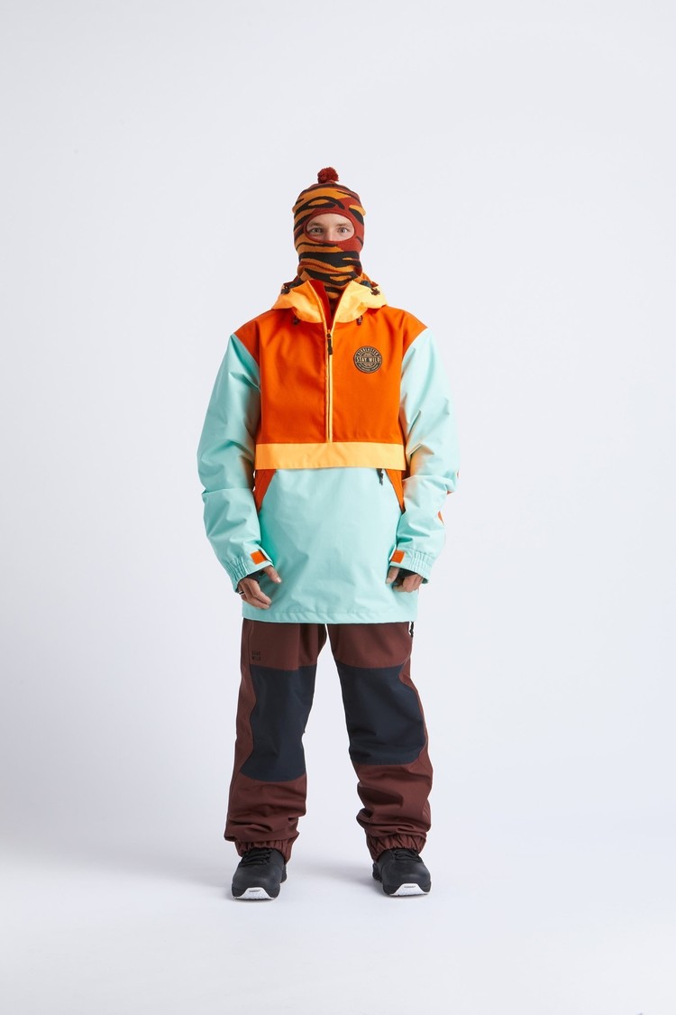 Airblaster Airblaster Trenchover Jacket | Black Hot Green