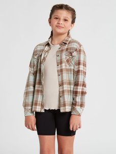 Volcom Volcom Youth Getting Rad Plaid Flannel Shirt | Blue Fog