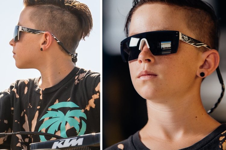 Heat Wave Heat Wave Kids Lazer Face | Black Splash