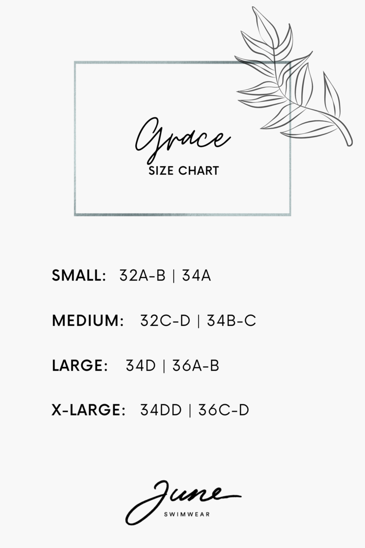 June Swimwear June Swimwear Grace Bikini Top | Rain Cloud