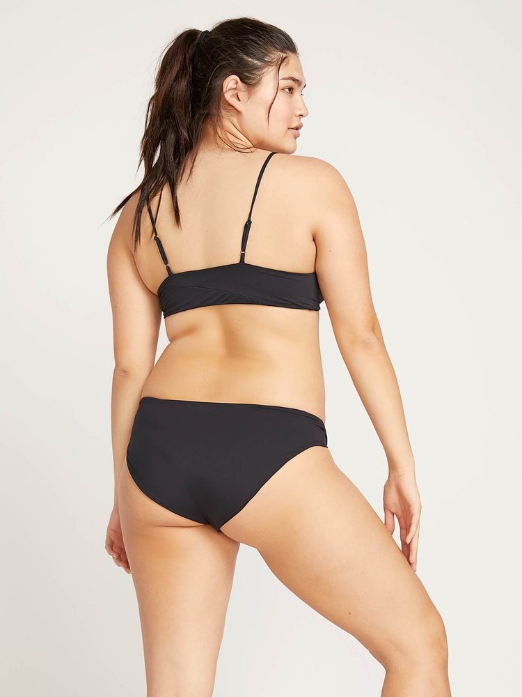Volcom Simply Seamless V Neck Bikini Top | Black