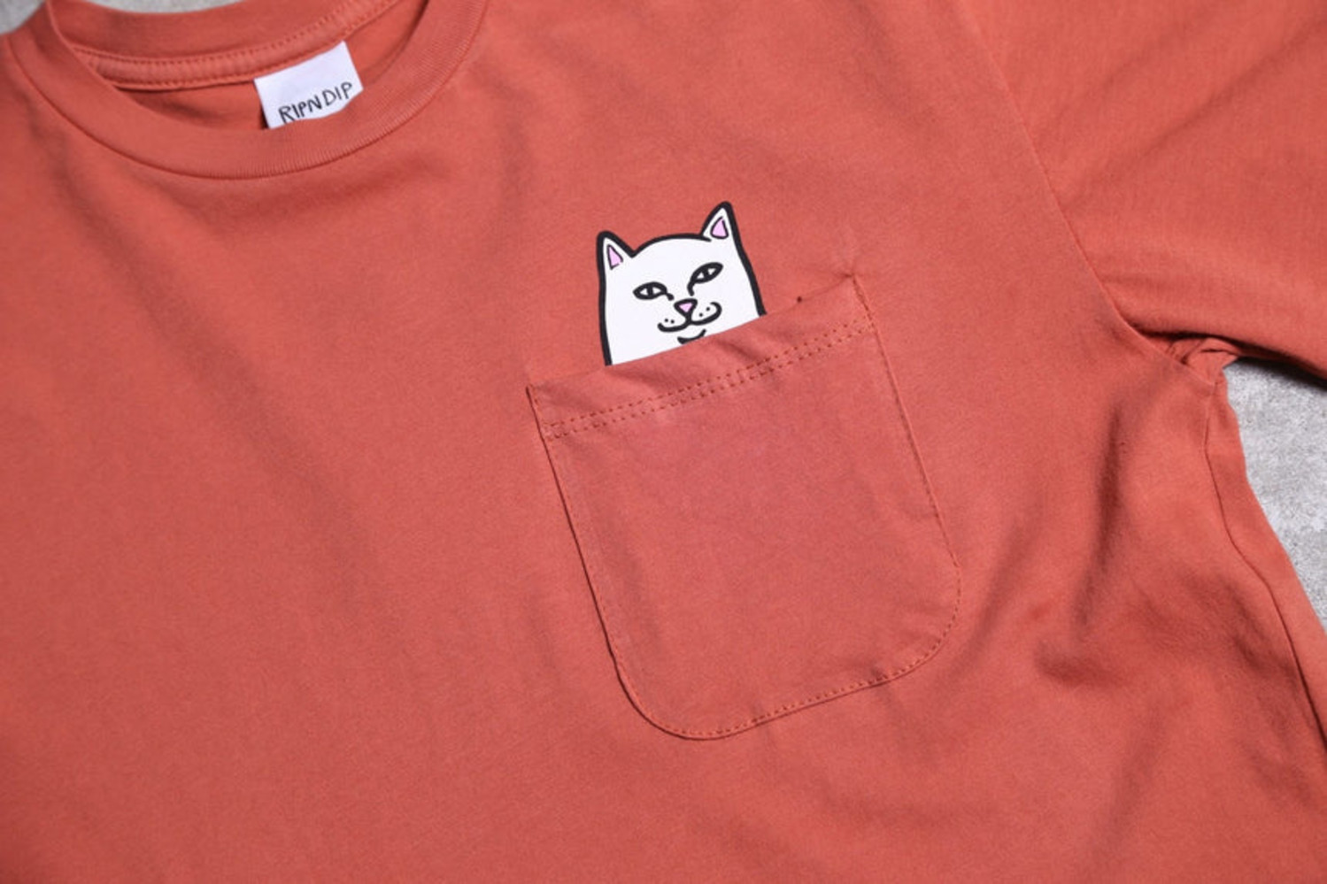 RIPNDIP LORD NERMAL POCKET TEE CLAY 