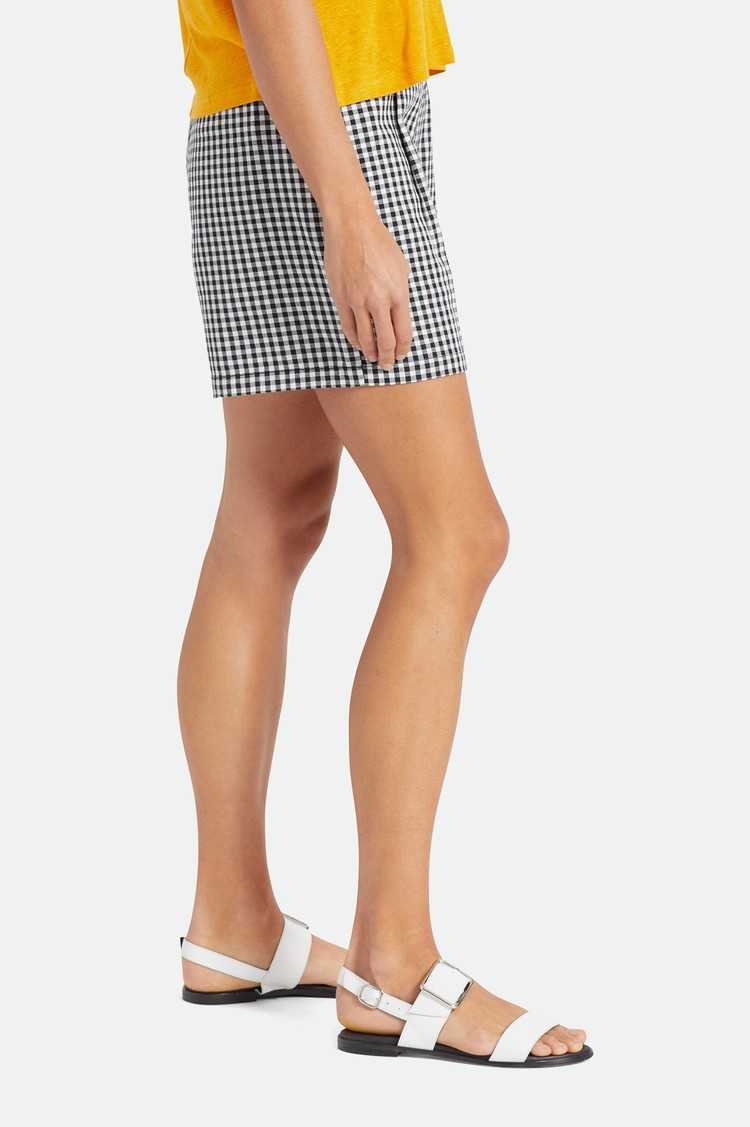 Brixton Brixton Victory Trouser Short | Black Gingham
