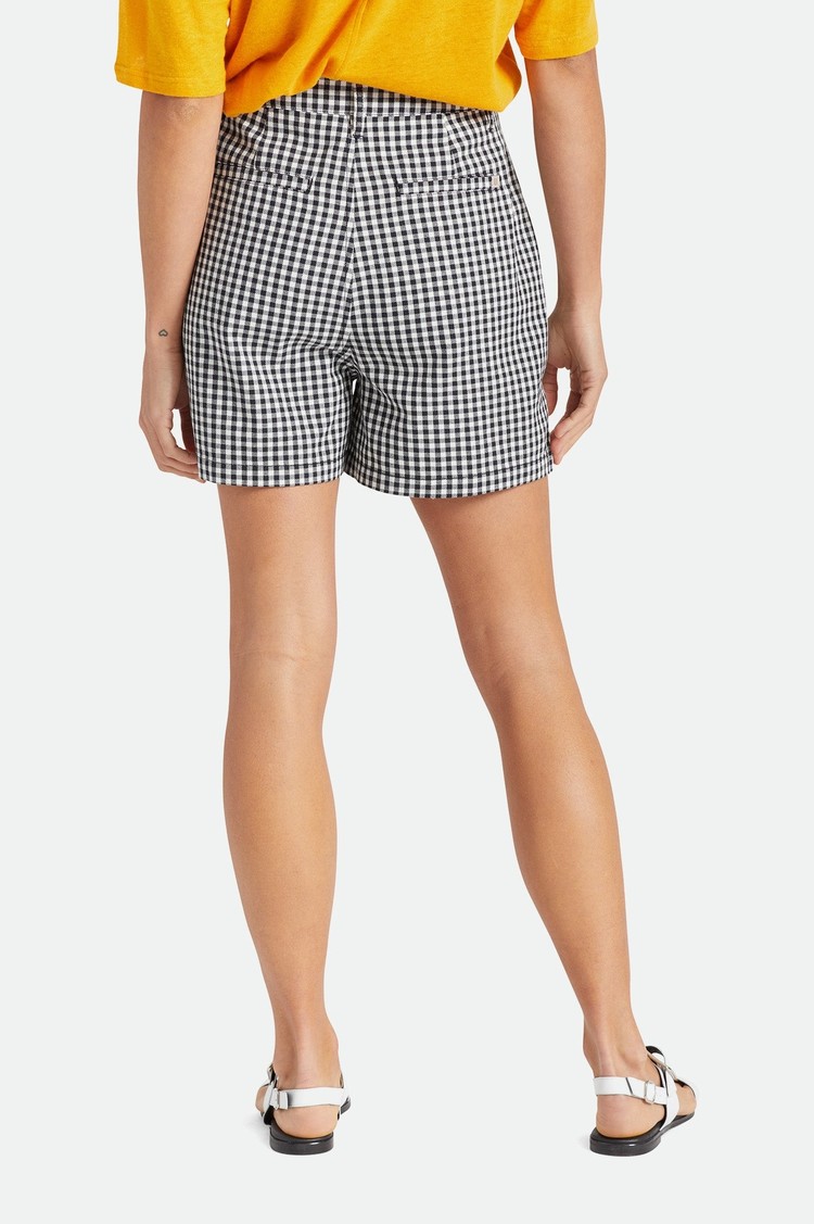 Brixton Brixton Victory Trouser Short | Black Gingham