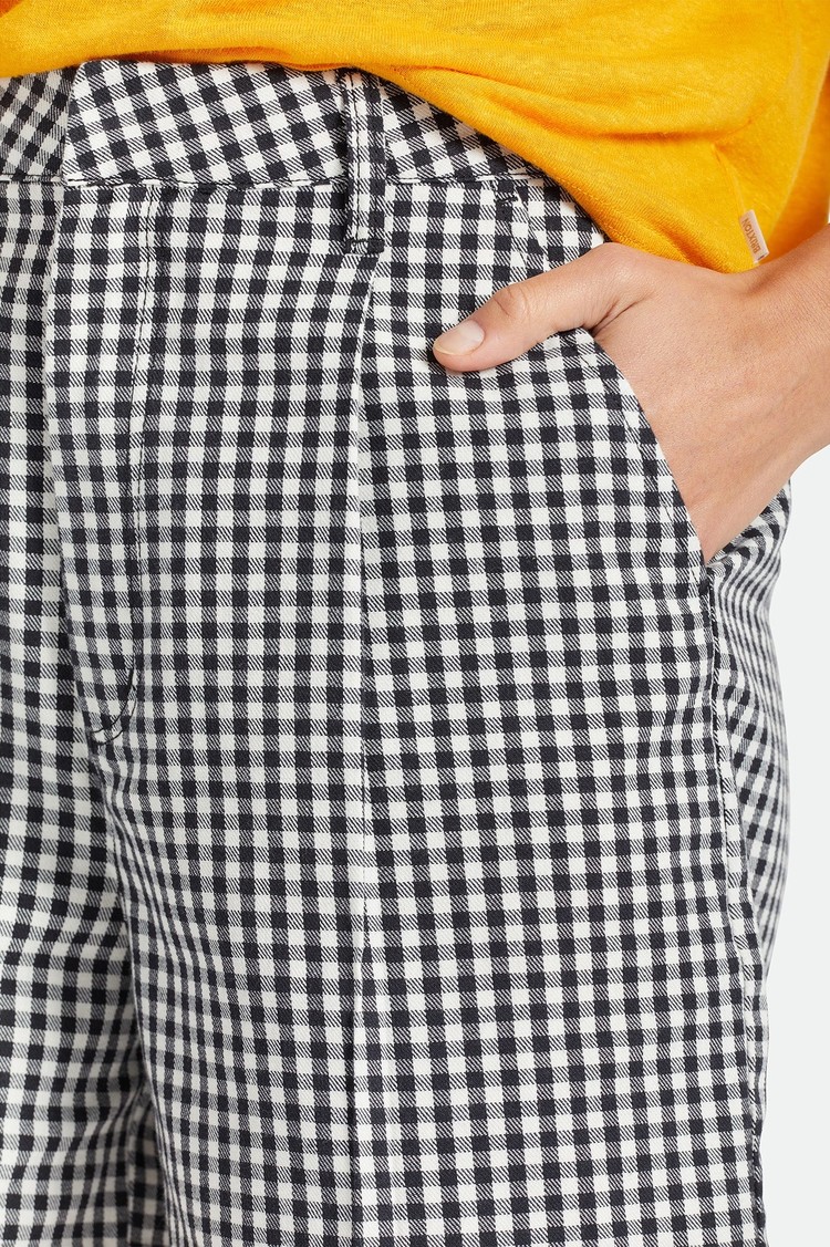 Brixton Brixton Victory Trouser Short | Black Gingham