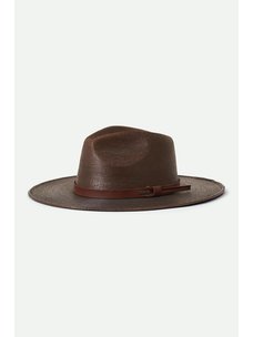 Brixton Field Proper Straw Hat | Deep Brown
