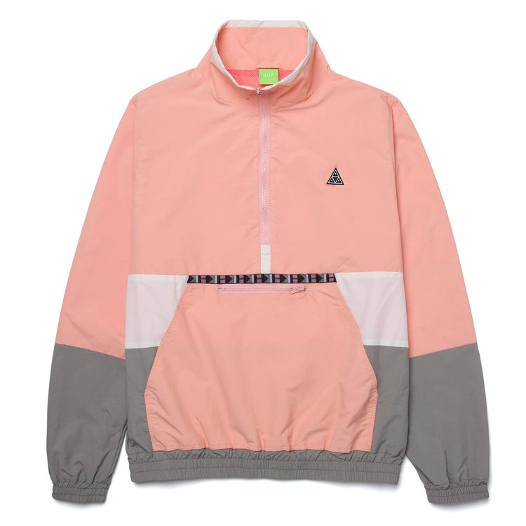 HUF HUF Teton Quarter Zip Anorak Jacket | Coral