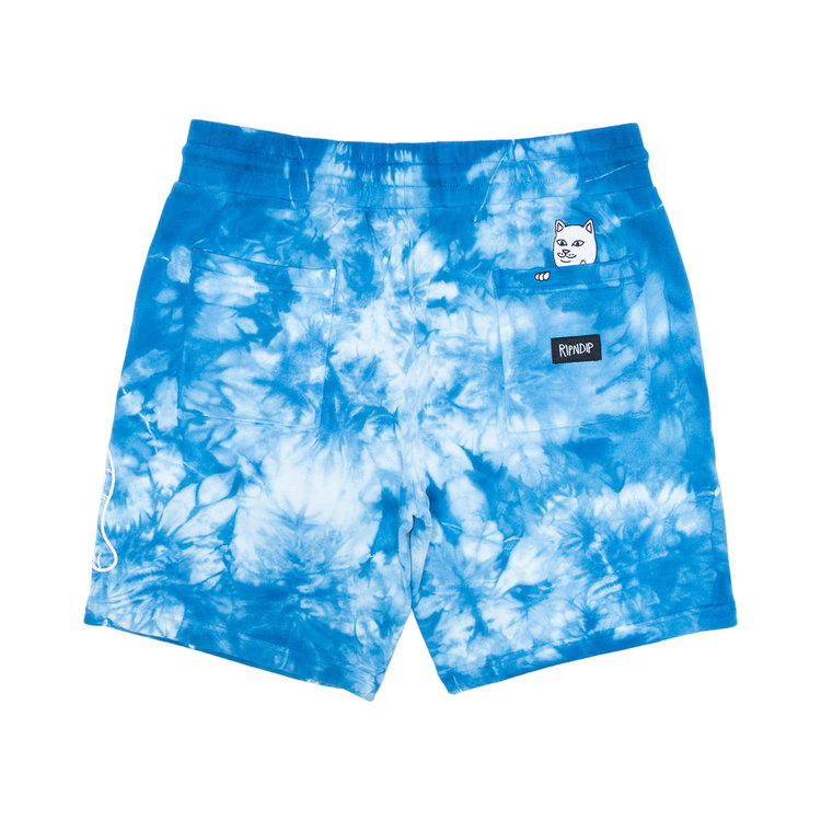 Ripndip Ripndip Ripntail Sweatshorts | Blue Acid Wash