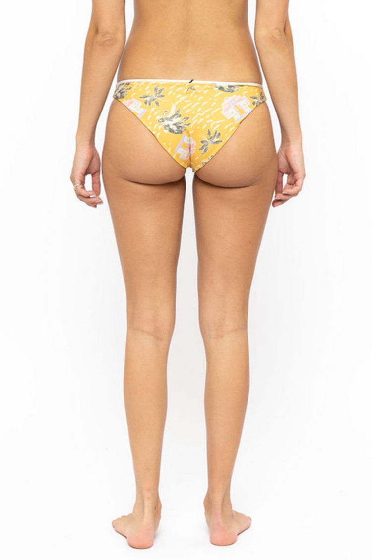 Rusty Rusty Honey Midi Bikini Bottom | Mustard Cancun