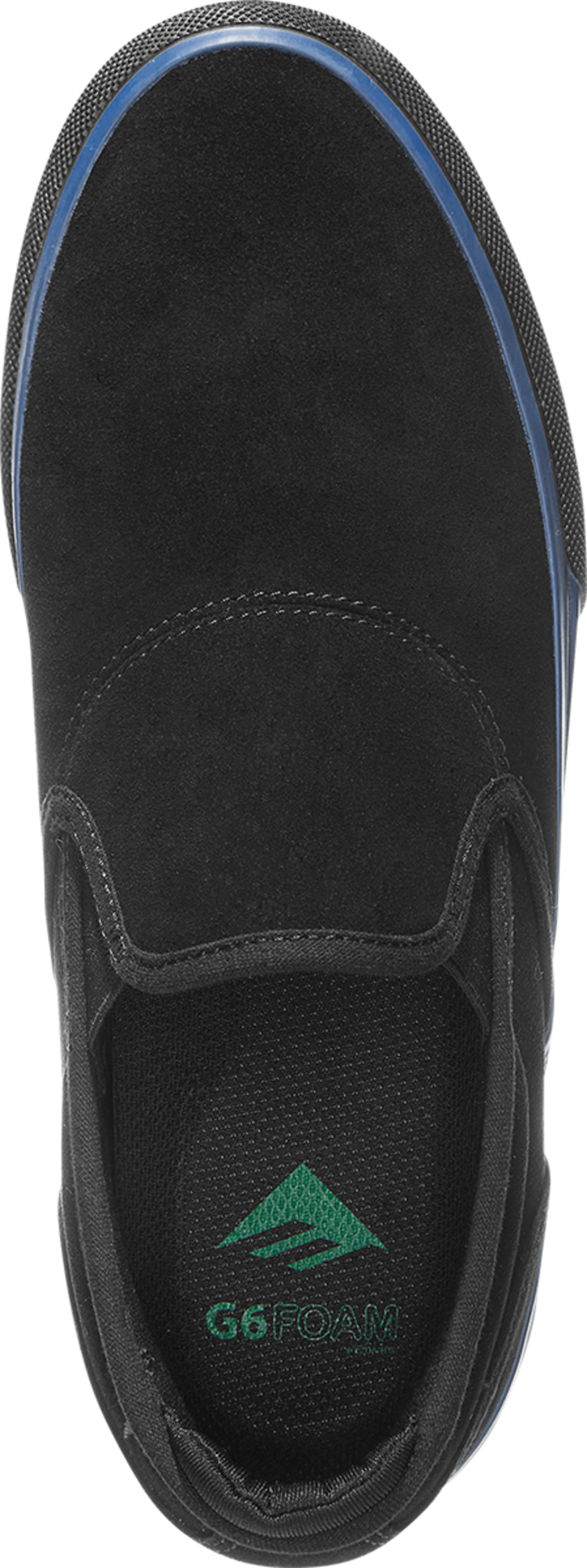 Emerica Wino G6 Slip On | Black/Blue/Black