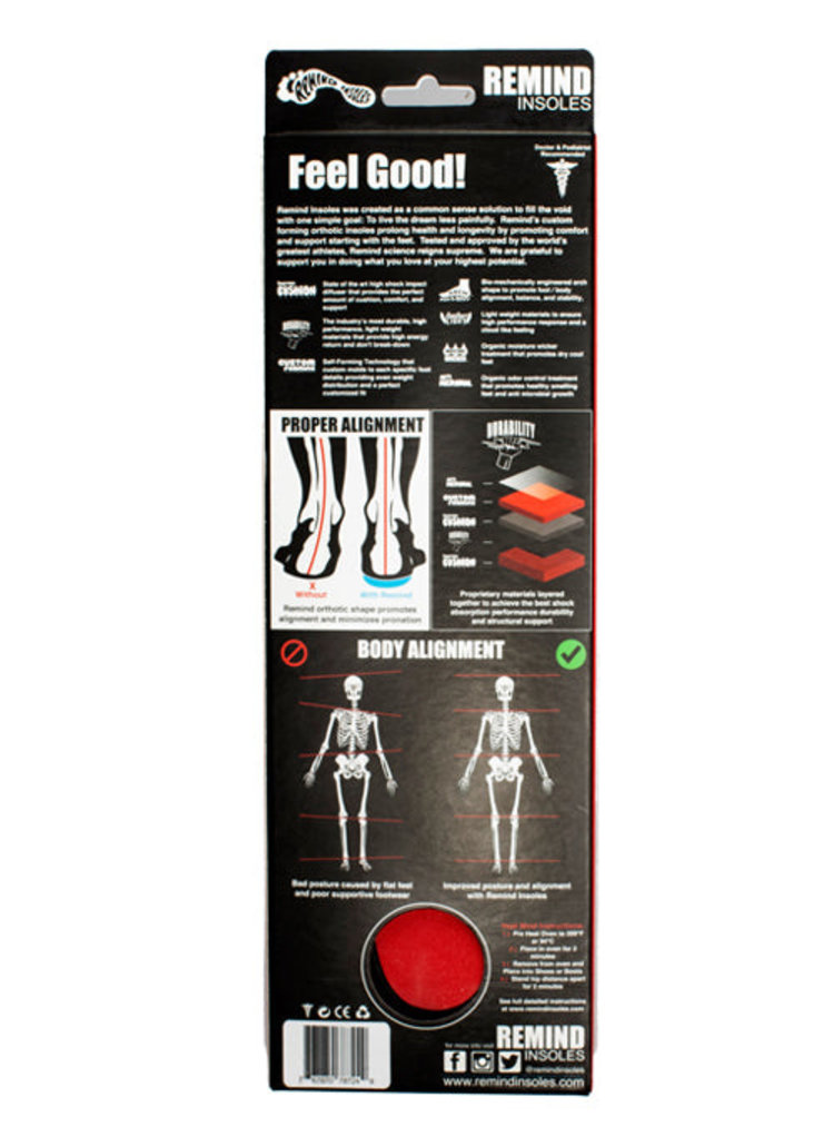 Remind Remind Remedy Insole Heat Mold