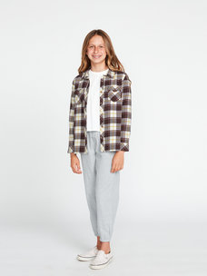 Volcom Volcom Getting Rad Plaid Long Sleeve | Espresso