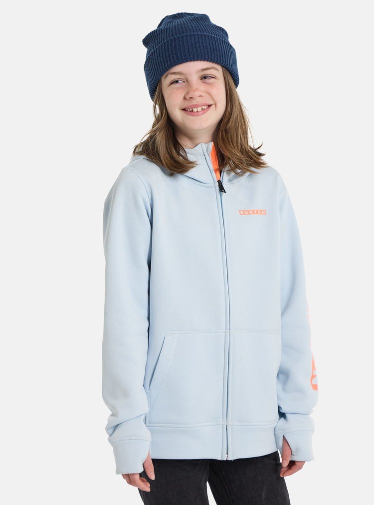 Burton Burton Kids' Oak Full-Zip Hoodie | Ballad Blue Heather