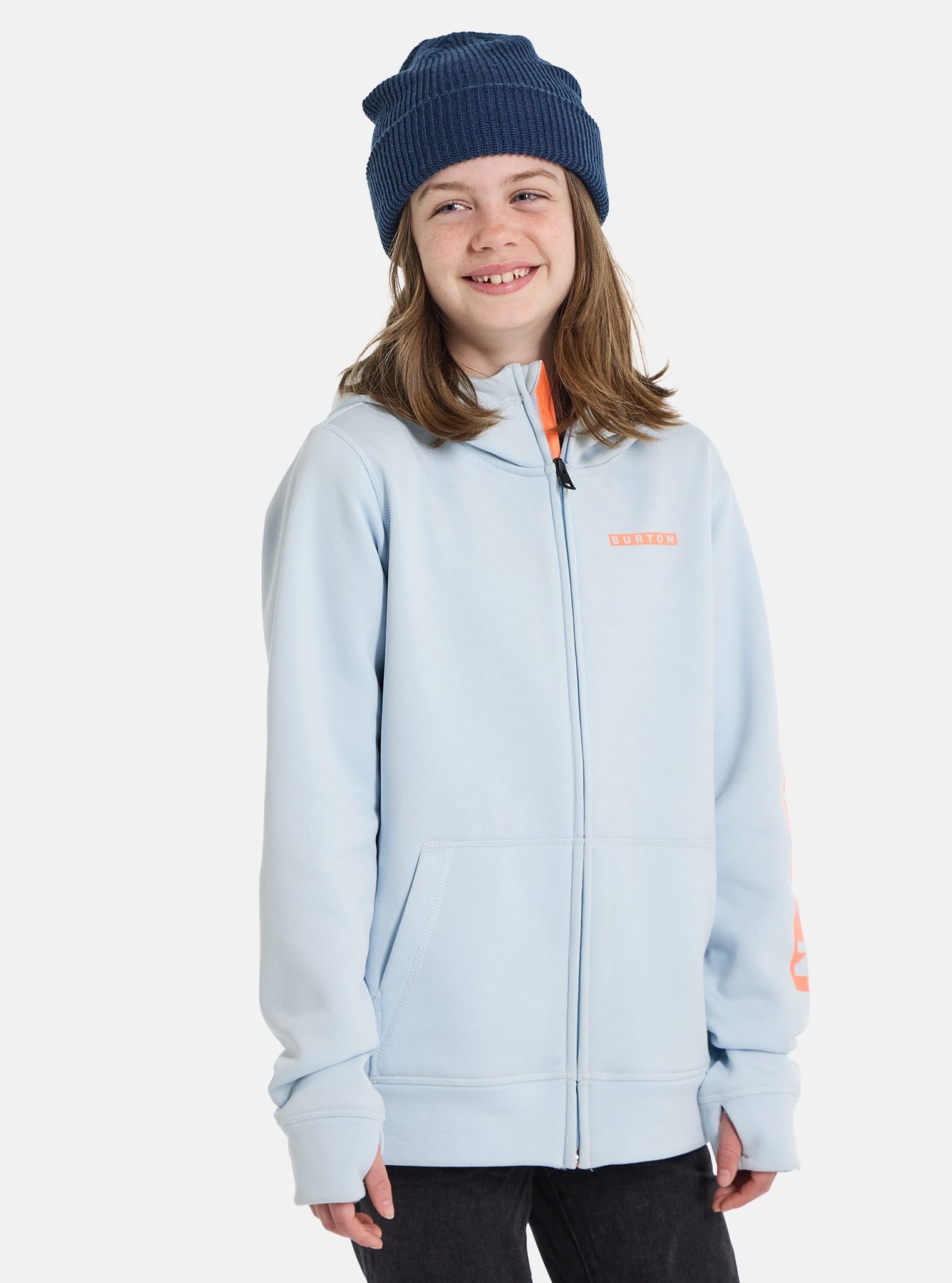 Kids Oak Full Zip Hoodie Ballad Blue Heather The Choice Shop