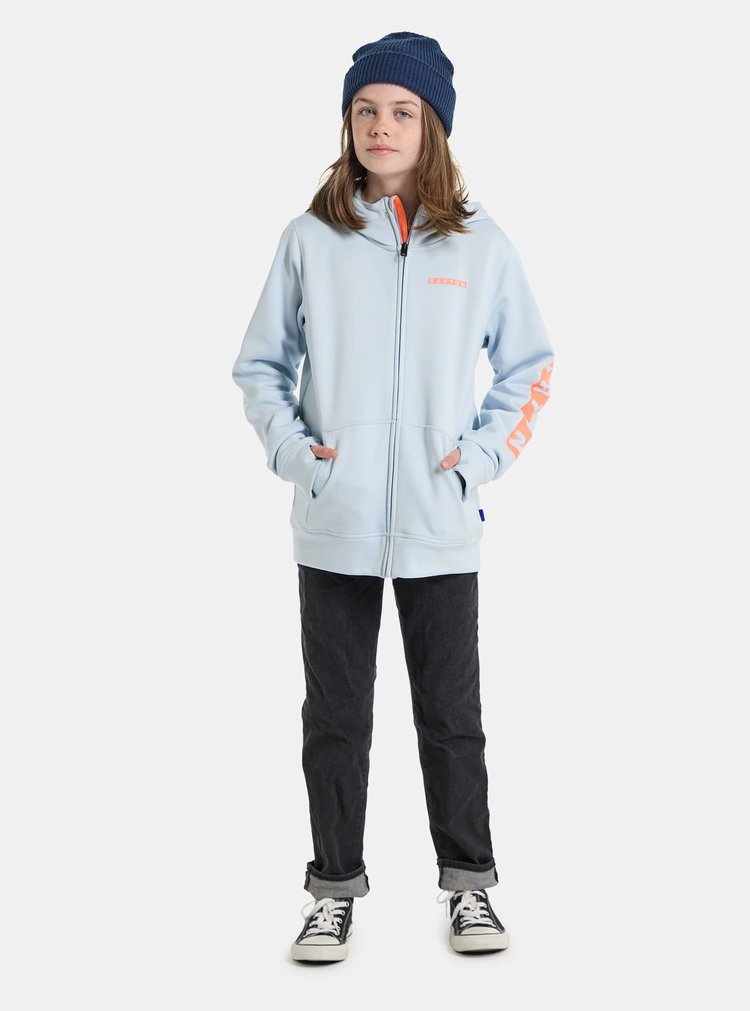 Burton Burton Kids' Oak Full-Zip Hoodie | Ballad Blue Heather