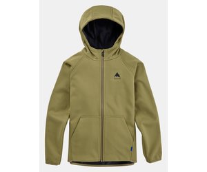 Burton Kids Crown Weatherproof Full Zip Fleece Martini Olive