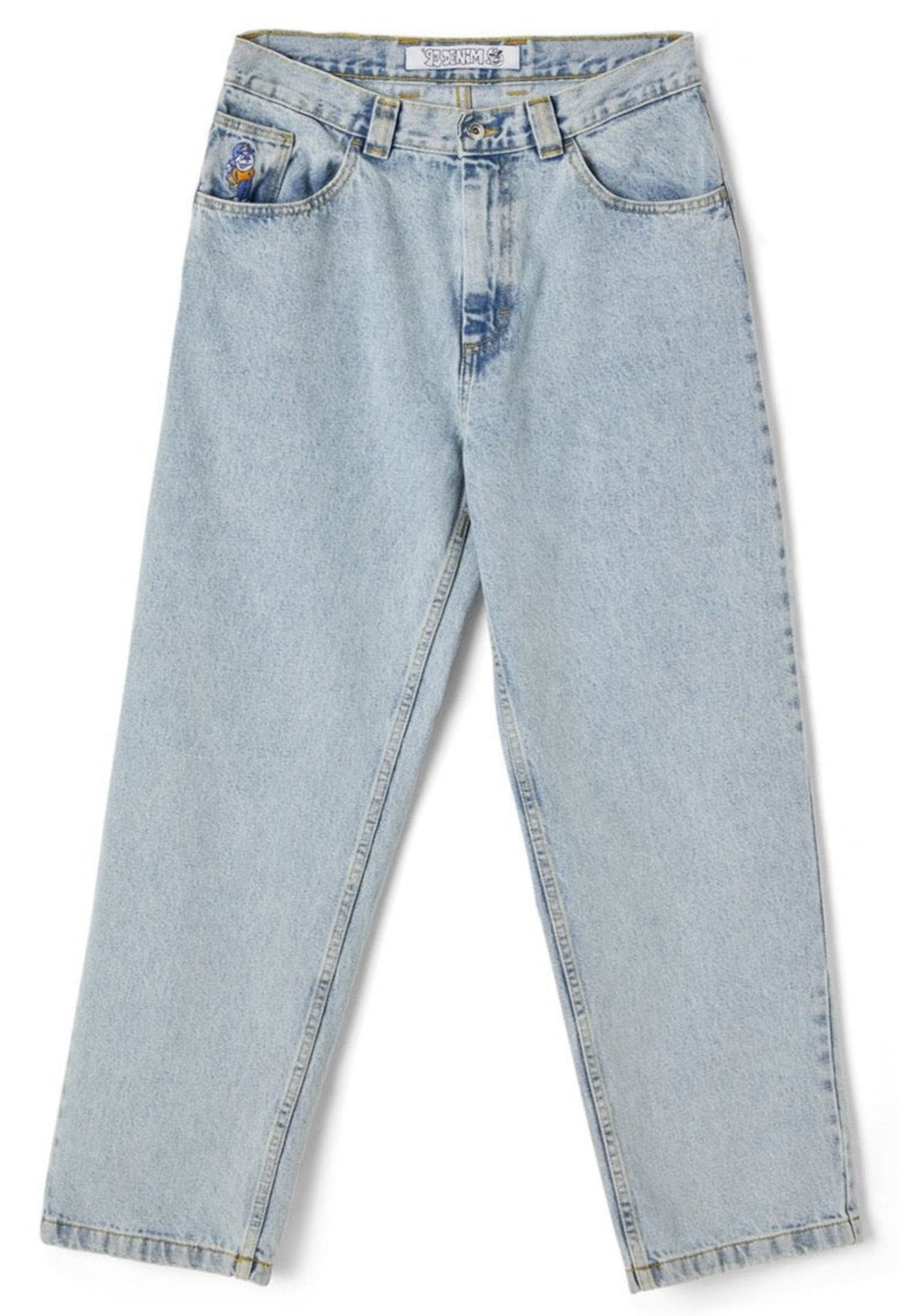 Kid Girls Jeans Denim Pants Trousers Wide Leg Ripped Pentagram Star Fashion  Blue