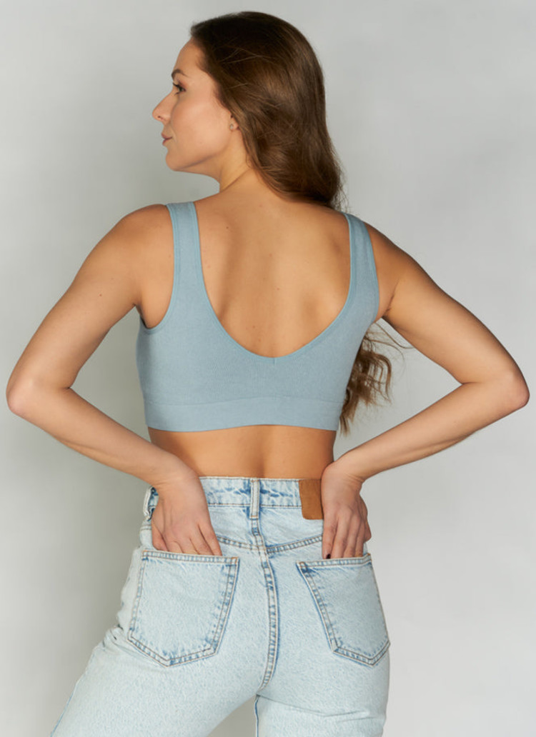 C'est Moi Bamboo Bralette | White