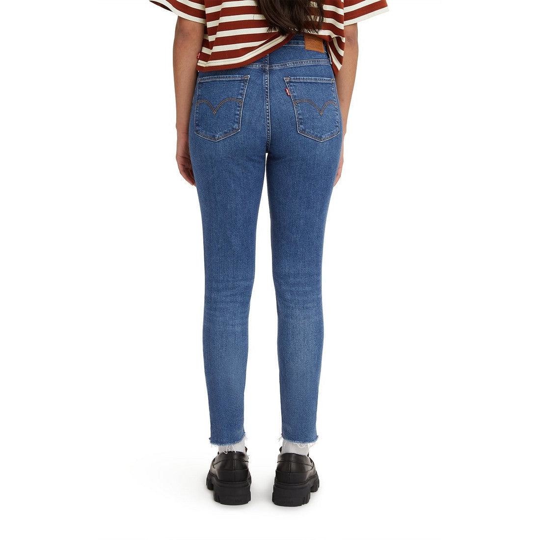Levi s Women s 721 High Rise Skinny Indigo Destructed