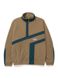 HUF HUF Range Quarter Zip Polar Fleece Jacket | Olive