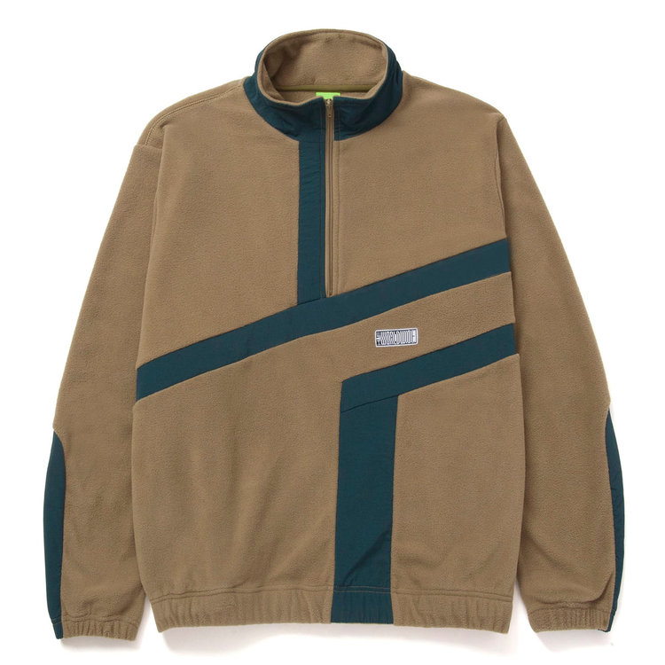 HUF HUF Range Quarter Zip Polar Fleece Jacket | Olive