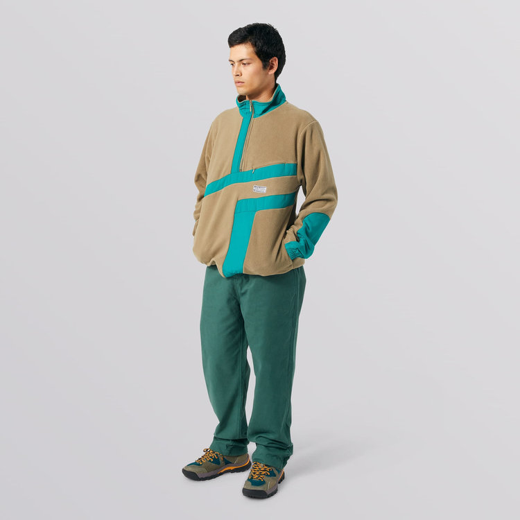 HUF HUF Range Quarter Zip Polar Fleece Jacket | Olive