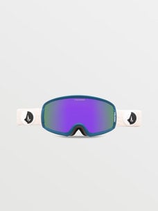 Volcom Migrations Goggle | Party Pink/Slate Blue Frame | Purple Chrome Lens | Yellow Spare
