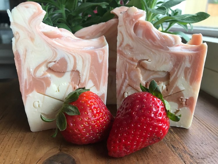 Goats & Hoes Soap Co. Strawberries and Champagne