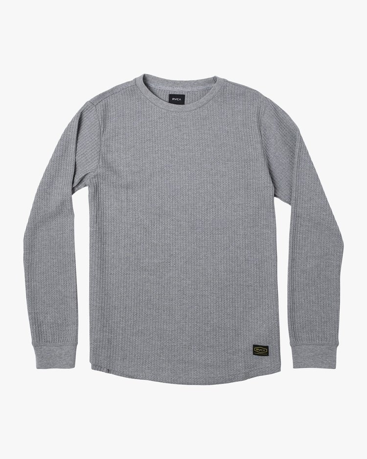 RVCA RVCA Day Shift Thermal Long Sleeve | Grey Noise