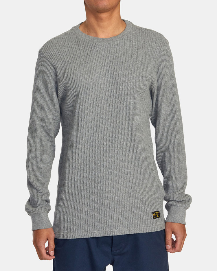 RVCA Day Shift Thermal Long Sleeve | Grey Noise