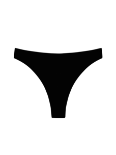 Huha Huha High Rise Thong | Black
