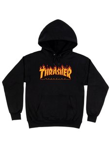 Thrasher Thrasher Flame Logo Pullover Hoodie Jacket | Black