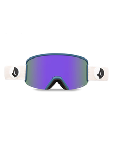 Volcom Garden Goggle | Party Pink/Slate Blue Frame | Purple Chrome Lens | Yellow Spare