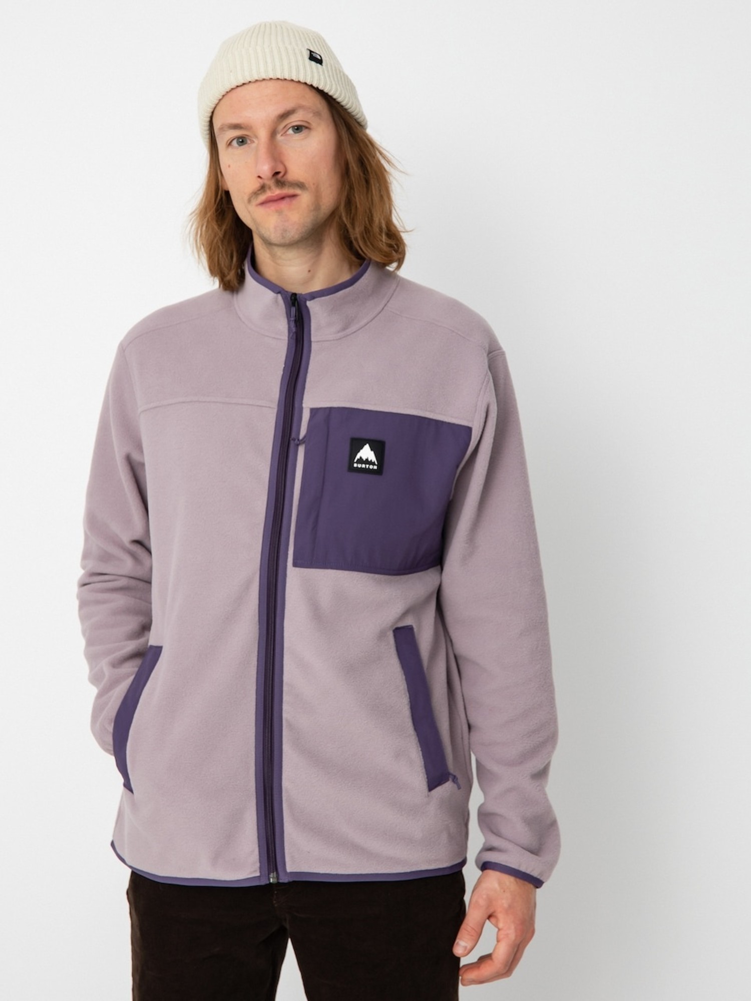 BURTON Hearth Full Zip Fleece Elderberry/Violet Halo - Freeride Boardshop