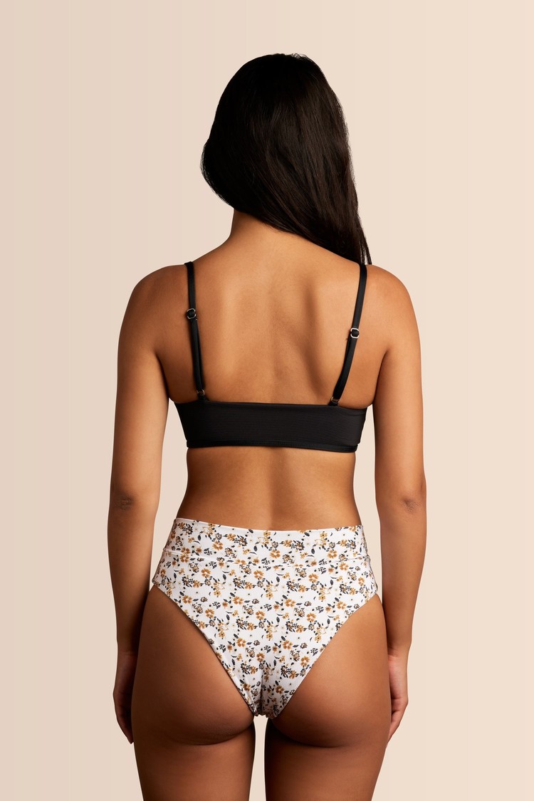 June Swimwear Frankie Top | Black Cat