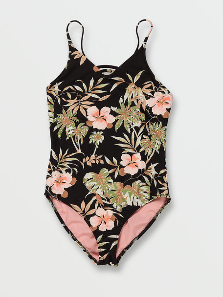 The Beach Is Calling Tankini Swim Top- Black Floral – The Pulse Boutique