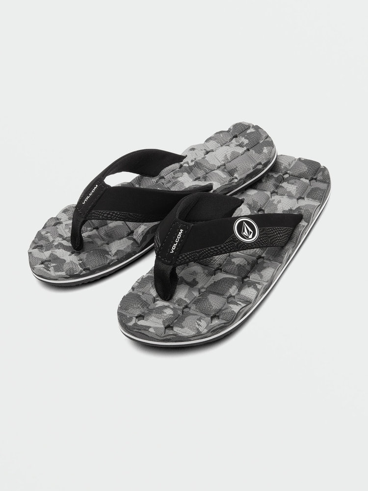 Volcom Youth Recliner Sandals | Grey Combo