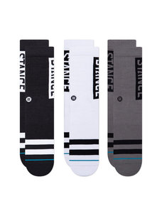 Stance Stance The OG Crew Socks 3 Pack | Black/White