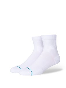 Stance Icon Quarter Socks | White