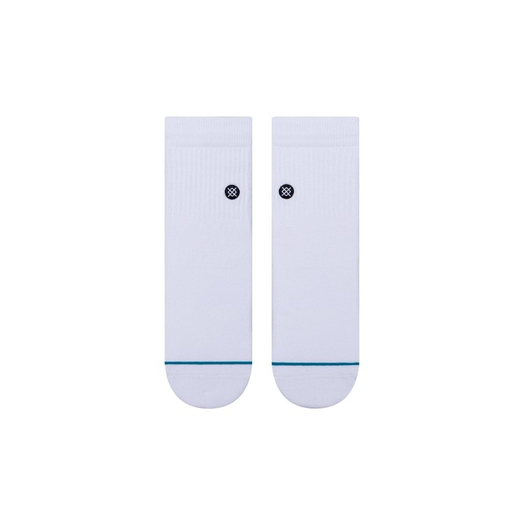 Stance Icon Quarter Socks | White