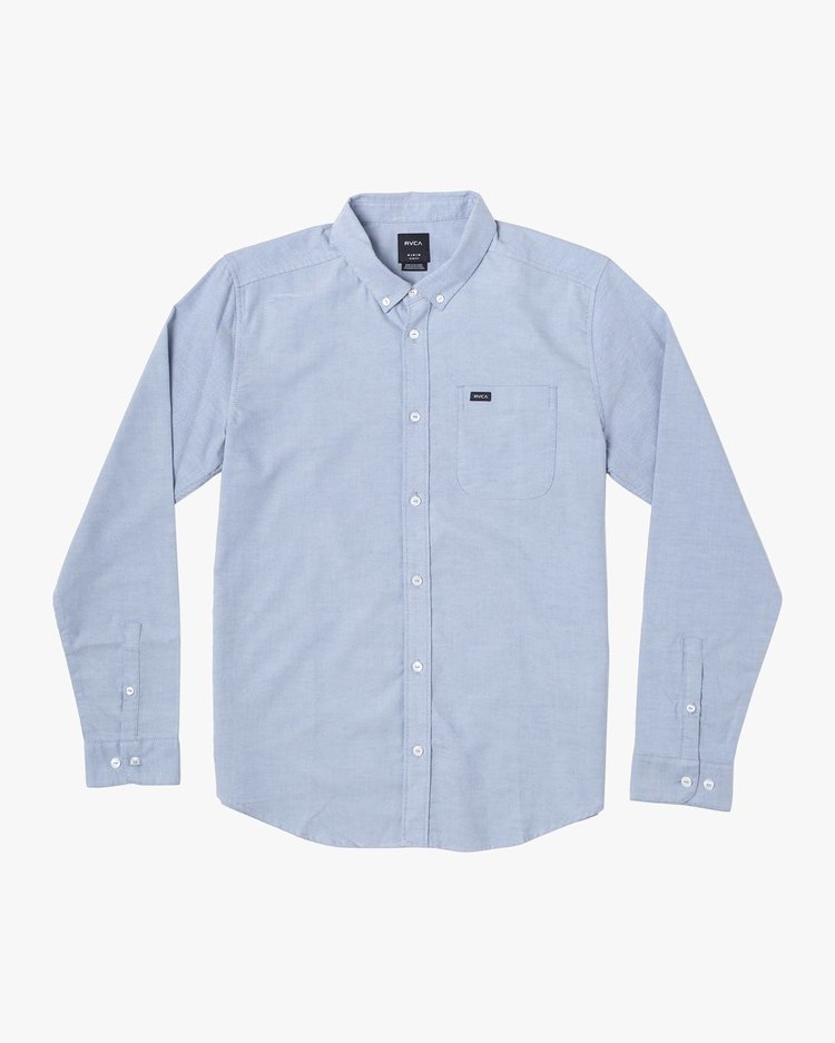 RVCA Thatll Do Stretch Long Sleeve | Oxford Blue