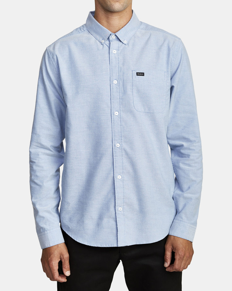 RVCA Thatll Do Stretch Long Sleeve | Oxford Blue