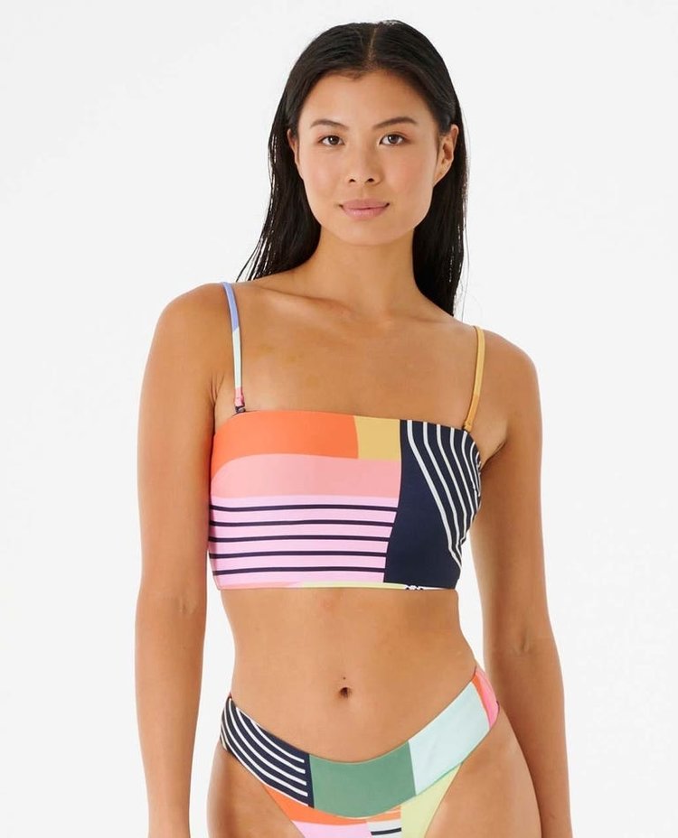 Rip Curl Day Break Long Line Bandeau Bikini Top x Erin Miller Wray | Multico