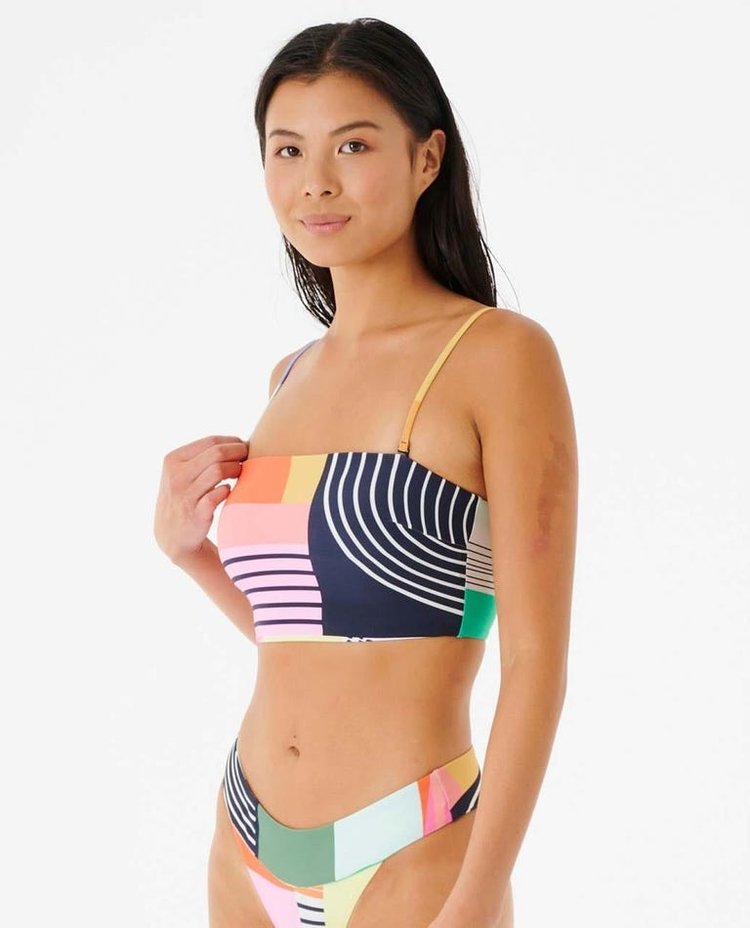 Rip Curl Day Break Long Line Bandeau Bikini Top x Erin Miller Wray | Multico