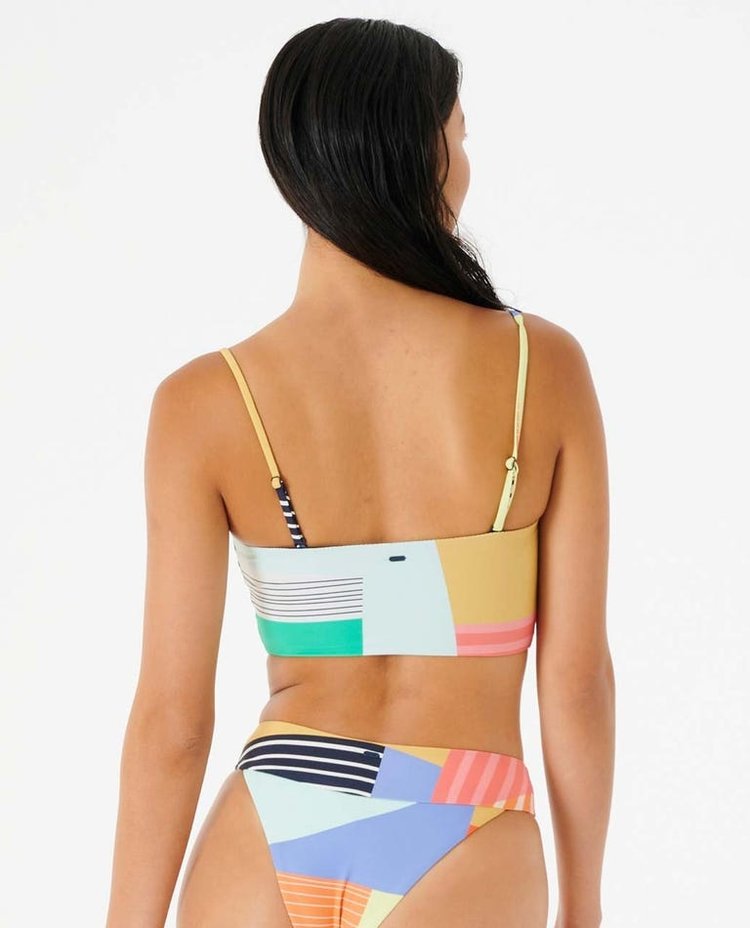 Rip Curl Day Break Long Line Bandeau Bikini Top x Erin Miller Wray | Multico